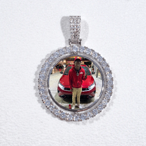 3D Spinning 2-Faced Custom Picture Pendant