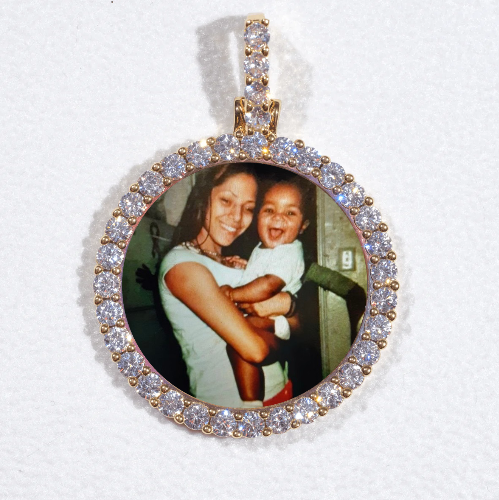 3D CIRCLE CUSTOM PICTURE PENDANT SMALL SIZE