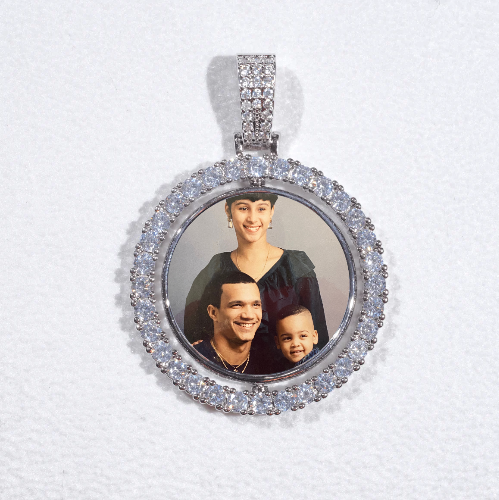 3D Spinning 2-Faced Custom Picture Pendant