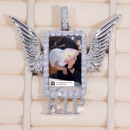 RIP WING 3D CUSTOM PICTURE PENDANT