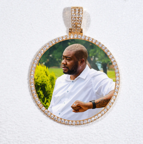 MEDIUM 3D CIRCLE CUSTOM PICTURE PENDANT
