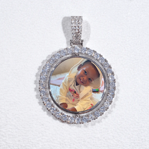 3D Spinning 2-Faced Custom Picture Pendant