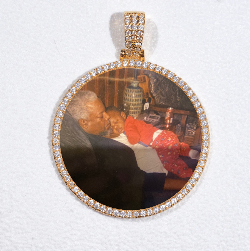 MEDIUM 3D CIRCLE CUSTOM PICTURE PENDANT