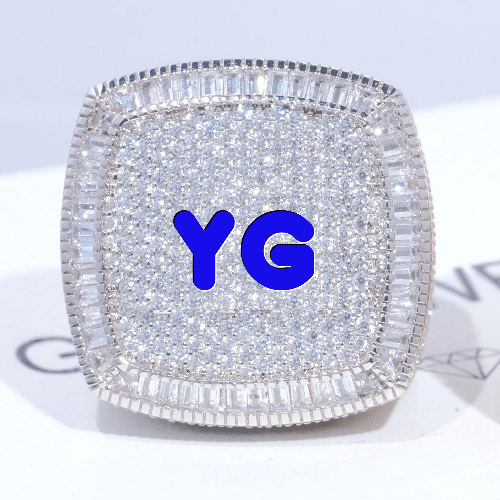 CUSTOM LETTER 3D ICED RING