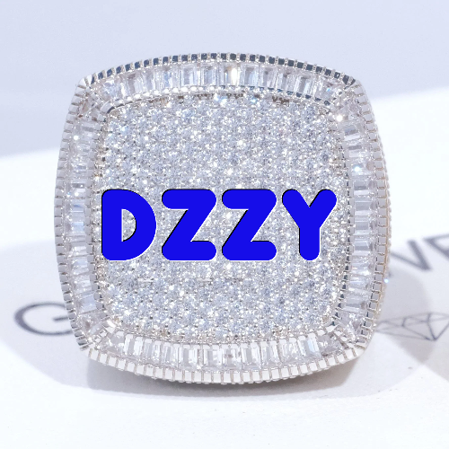 CUSTOM LETTER 3D ICED RING