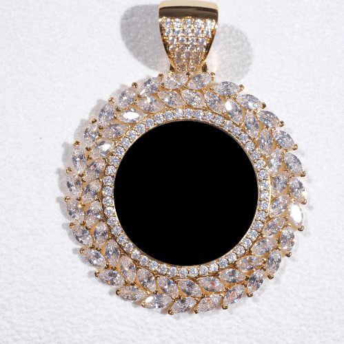 Large 3D Wheat Ear Custom Picture Pendant
