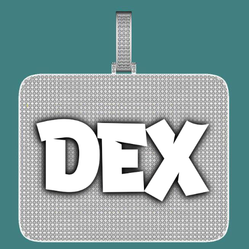 CUSTOM LETTER NECKLACE 3D BIG SQUARE