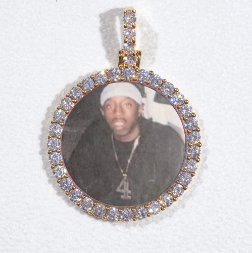 3D CIRCLE CUSTOM PICTURE PENDANT SMALL SIZE