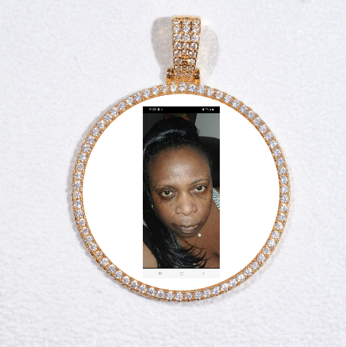 MEDIUM 3D CIRCLE CUSTOM PICTURE PENDANT