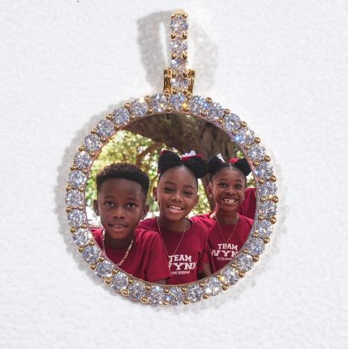 3D CIRCLE CUSTOM PICTURE PENDANT SMALL SIZE