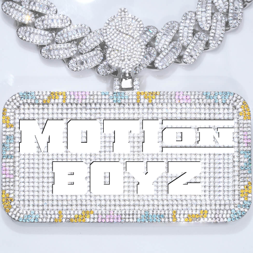 CUSTOM LETTER NECKLACE 3D COLORFUL SQUARE
