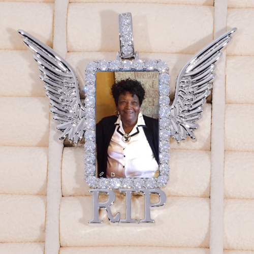 RIP WING 3D CUSTOM PICTURE PENDANT