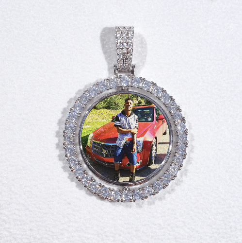 3D Spinning 2-Faced Custom Picture Pendant