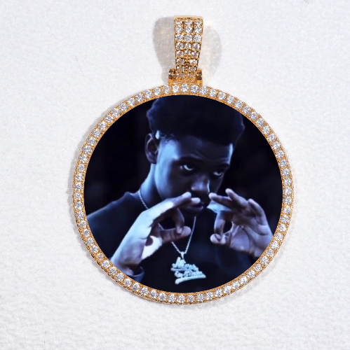 MEDIUM 3D CIRCLE CUSTOM PICTURE PENDANT