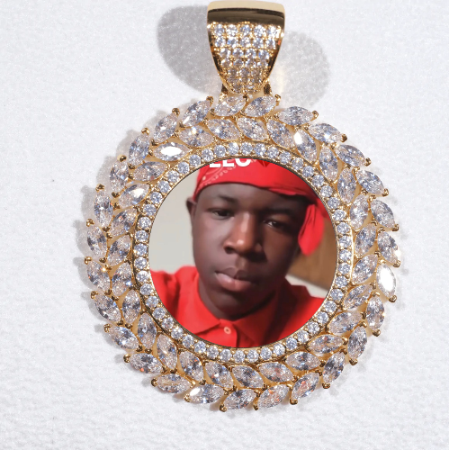 Large 3D Wheat Ear Custom Picture Pendant