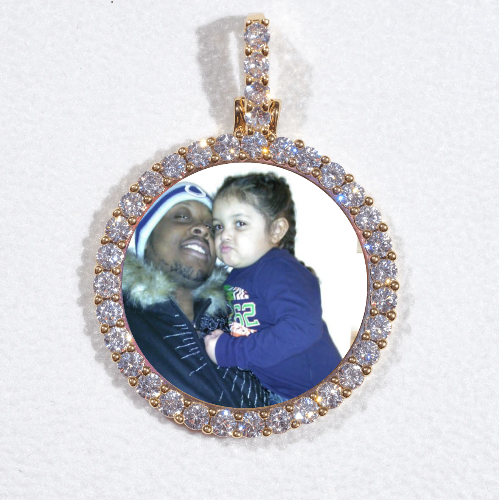 3D CIRCLE CUSTOM PICTURE PENDANT SMALL SIZE