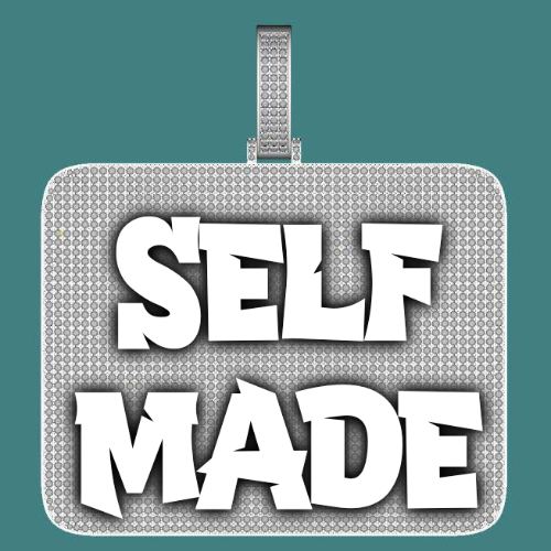 CUSTOM LETTER NECKLACE 3D BIG SQUARE