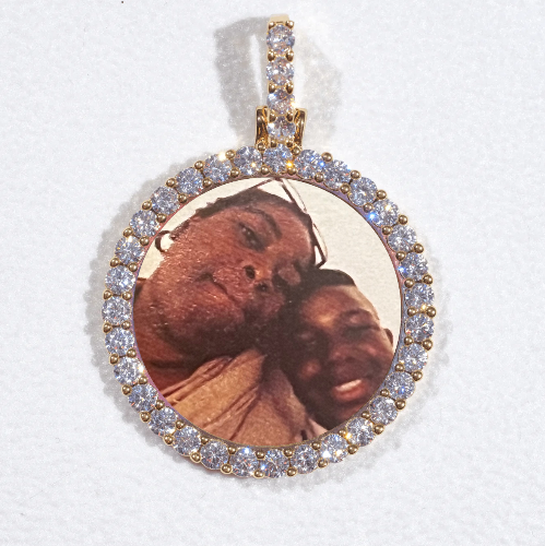 3D CIRCLE CUSTOM PICTURE PENDANT SMALL SIZE