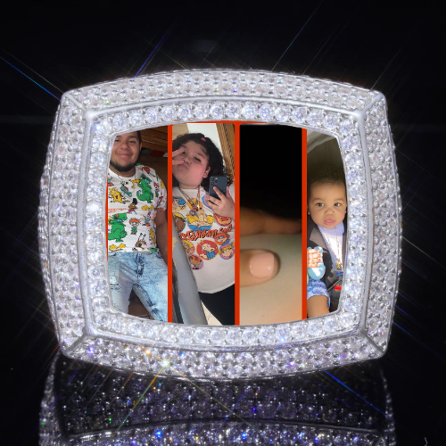 3D CUSTOM PICTURE ICED RING