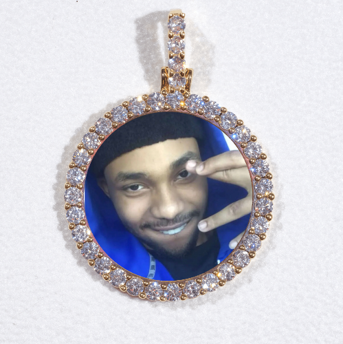 3D CIRCLE CUSTOM PICTURE PENDANT SMALL SIZE