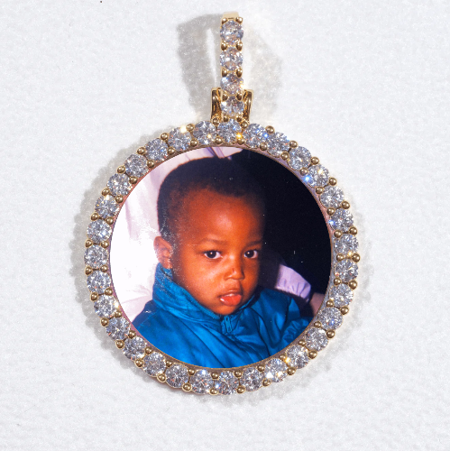 3D CIRCLE CUSTOM PICTURE PENDANT SMALL SIZE