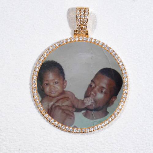 MEDIUM 3D CIRCLE CUSTOM PICTURE PENDANT