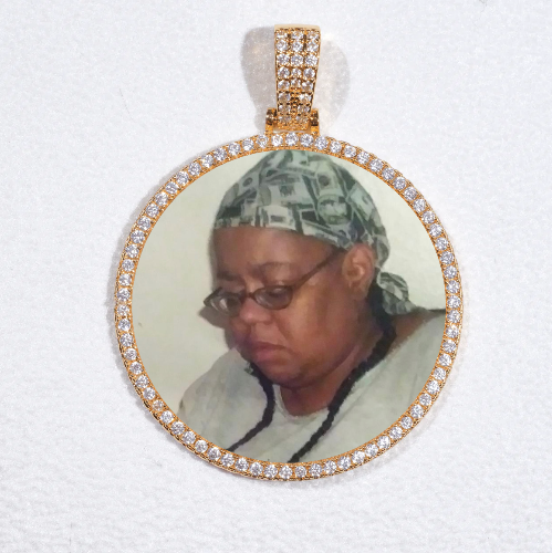 MEDIUM 3D CIRCLE CUSTOM PICTURE PENDANT