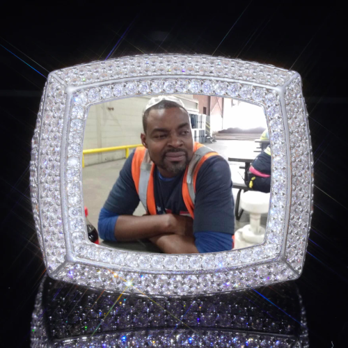3D CUSTOM PICTURE ICED RING