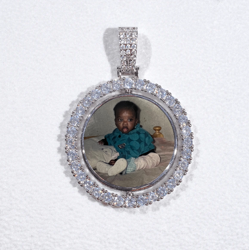 3D Spinning 2-Faced Custom Picture Pendant