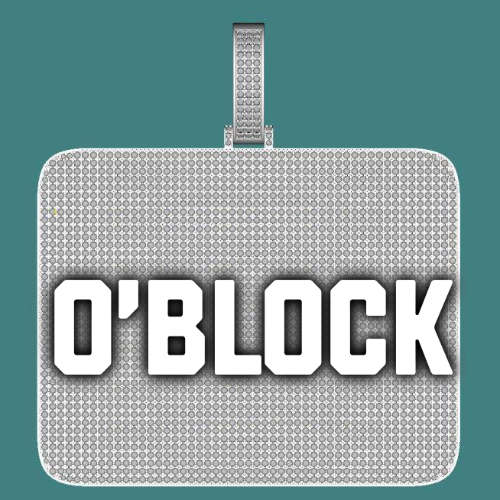 CUSTOM LETTER NECKLACE 3D BIG SQUARE