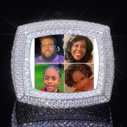 3D CUSTOM PICTURE ICED RING