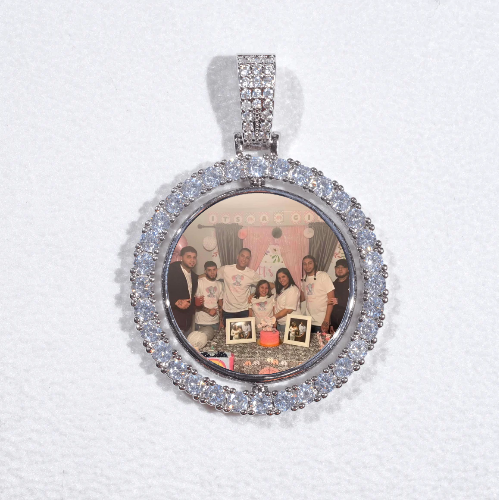 3D Spinning 2-Faced Custom Picture Pendant