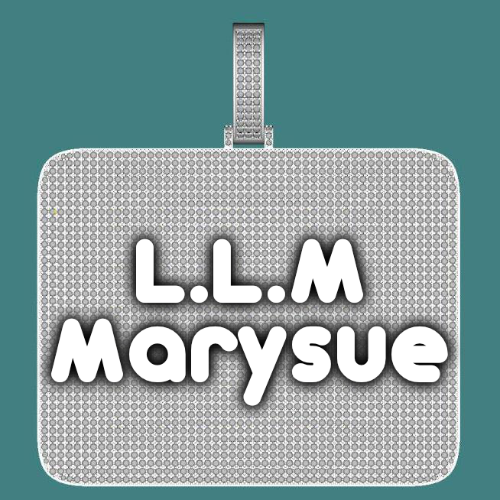CUSTOM LETTER NECKLACE 3D BIG SQUARE