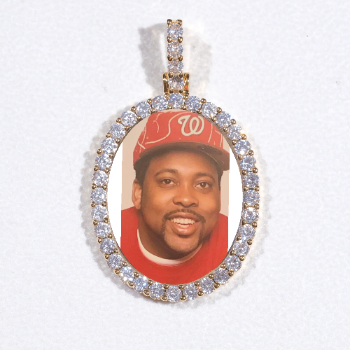 3D Oval Custom Picture Pendant