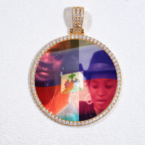 MEDIUM 3D CIRCLE CUSTOM PICTURE PENDANT