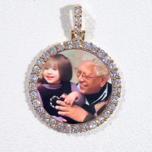3D CIRCLE CUSTOM PICTURE PENDANT SMALL SIZE