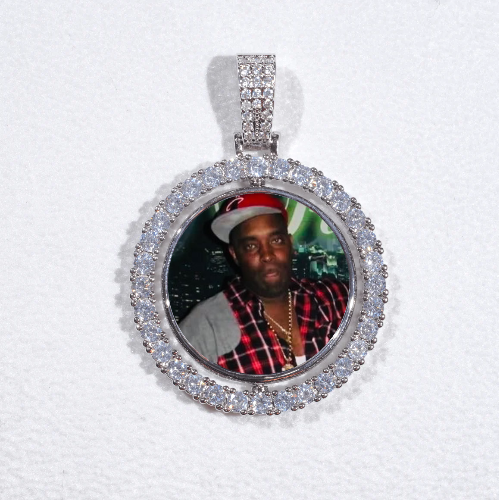 3D Spinning 2-Faced Custom Picture Pendant