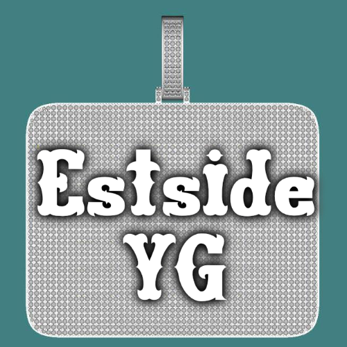CUSTOM LETTER NECKLACE 3D BIG SQUARE