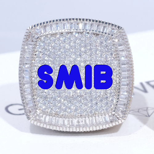 CUSTOM LETTER 3D ICED RING