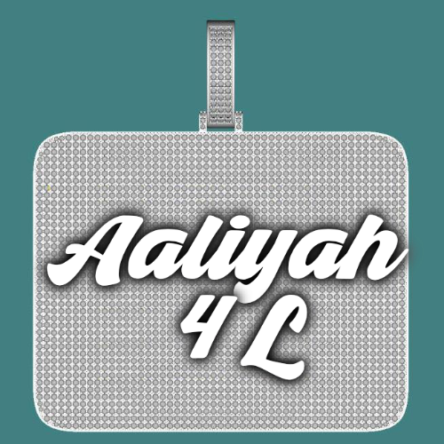 CUSTOM LETTER NECKLACE 3D BIG SQUARE