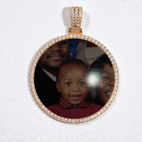 MEDIUM 3D CIRCLE CUSTOM PICTURE PENDANT