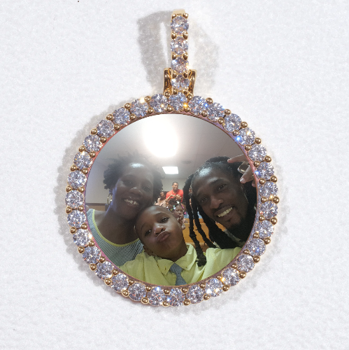 3D CIRCLE CUSTOM PICTURE PENDANT SMALL SIZE
