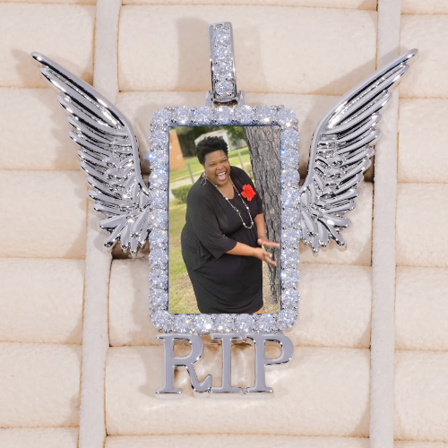 RIP WING 3D CUSTOM PICTURE PENDANT