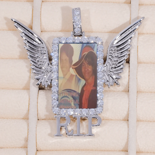 RIP WING 3D CUSTOM PICTURE PENDANT