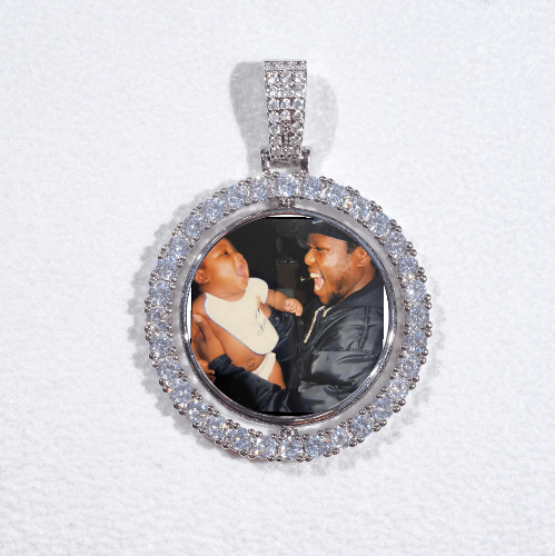 3D Spinning 2-Faced Custom Picture Pendant