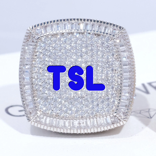 CUSTOM LETTER 3D ICED RING
