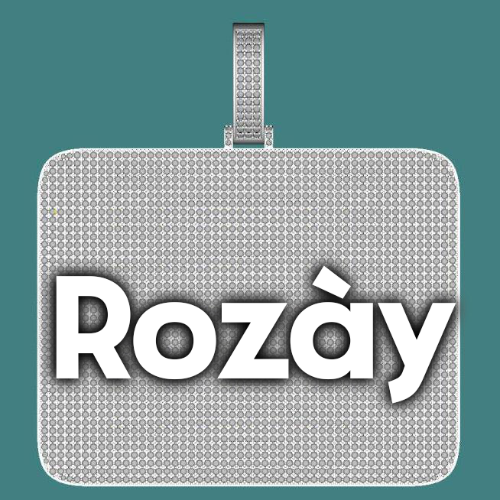 CUSTOM LETTER NECKLACE 3D BIG SQUARE