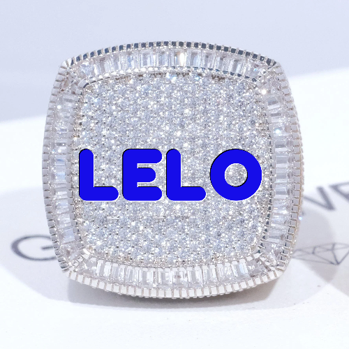 CUSTOM LETTER 3D ICED RING