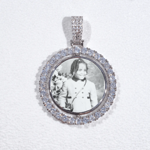 3D Spinning 2-Faced Custom Picture Pendant