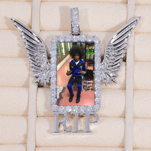 RIP WING 3D CUSTOM PICTURE PENDANT
